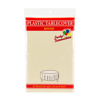 Ivory 84in tablecover
