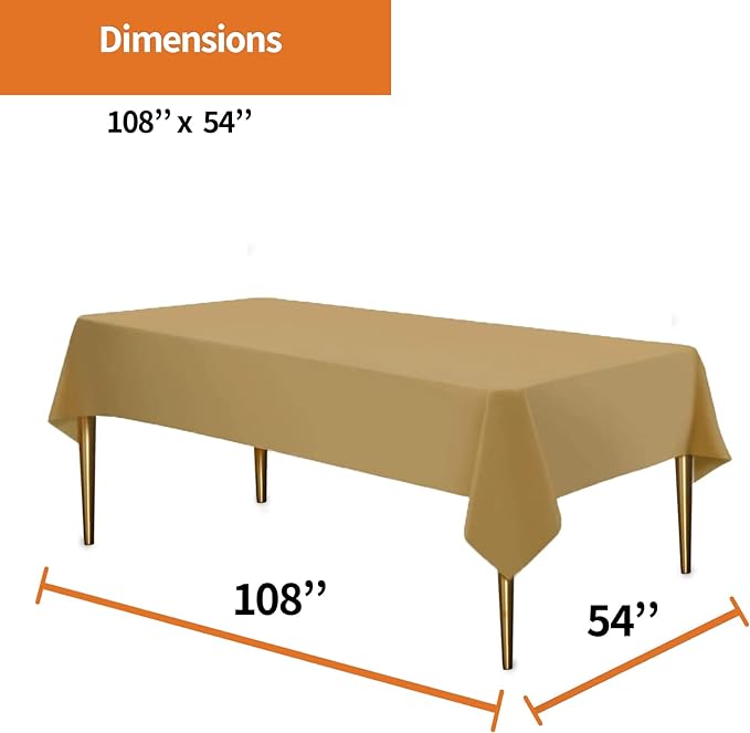 Party Dimensions Plastic Solid Tablecovers [12, 36 & 48 count]