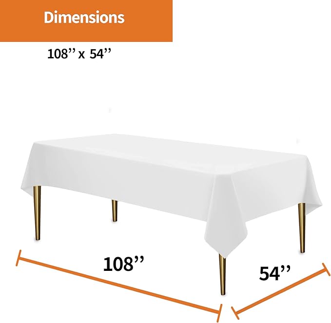 Party Dimensions Plastic Solid Tablecovers [12, 36 & 48 count]