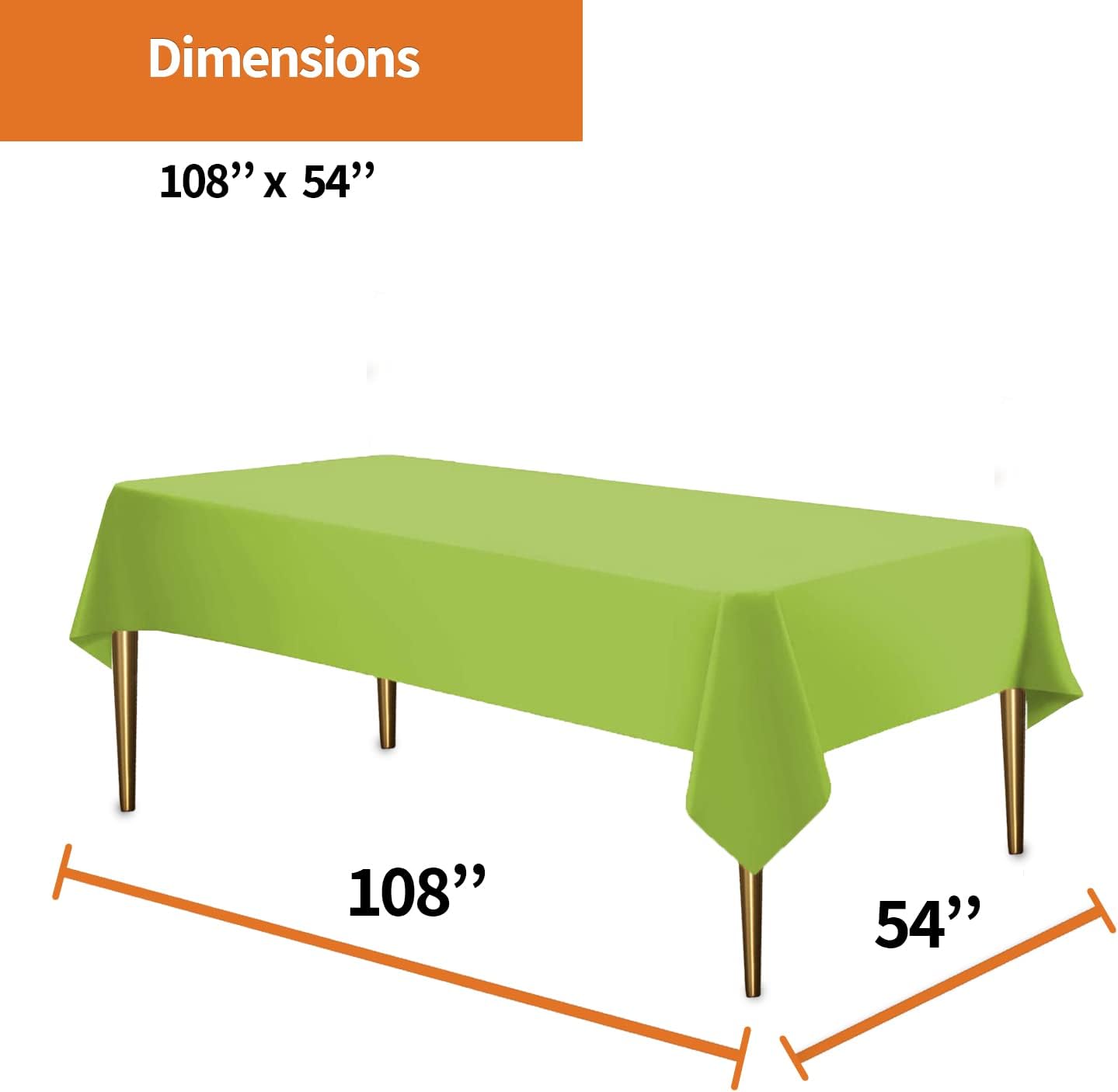 Party Dimensions Plastic Solid Tablecovers [12, 36 & 48 count]