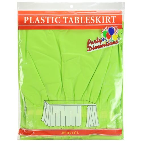 Plastic Solid Color Party 29"x14" Tableskirt