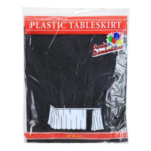 29inchx14inch Tableskirt / Black