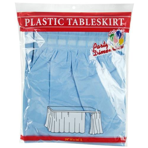 29inchx14inch Tableskirt / Light Blue