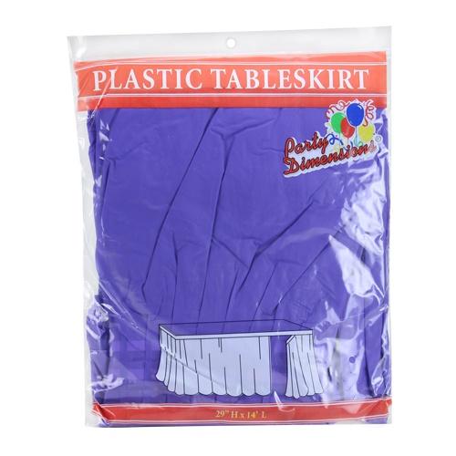 Plastic Solid Color Party 29"x14" Tableskirt