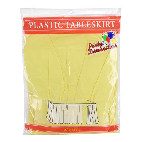 Plastic Solid Color Party 29"x14" Tableskirt