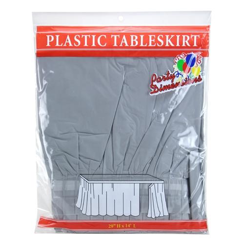 Plastic Solid Color Party 29"x14" Tableskirt