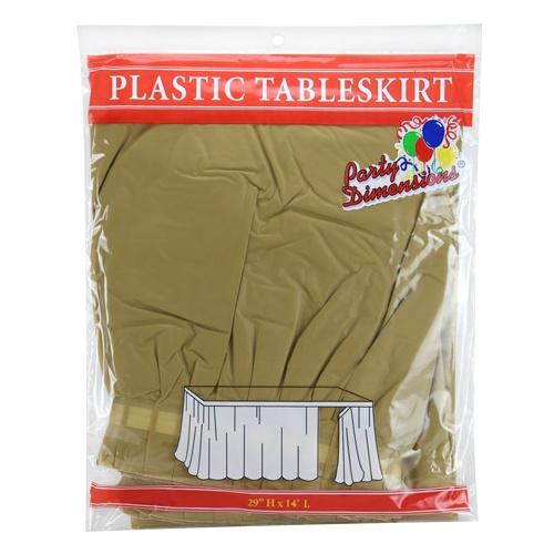 Plastic Solid Color Party 29"x14" Tableskirt