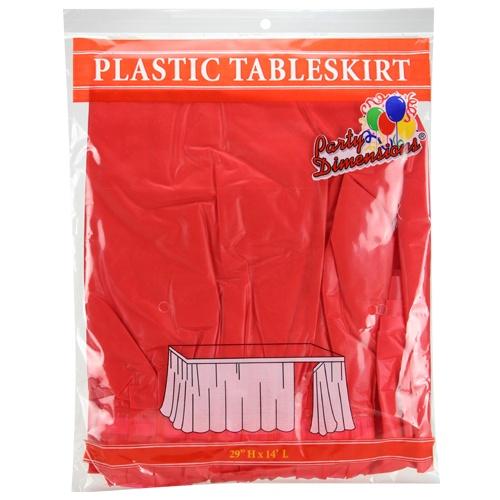 Plastic Solid Color Party 29"x14" Tableskirt