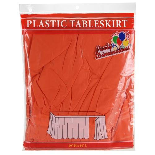 Plastic Solid Color Party 29"x14" Tableskirt