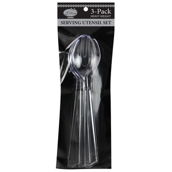 Clear 3-Pack Serving Set - King Zak