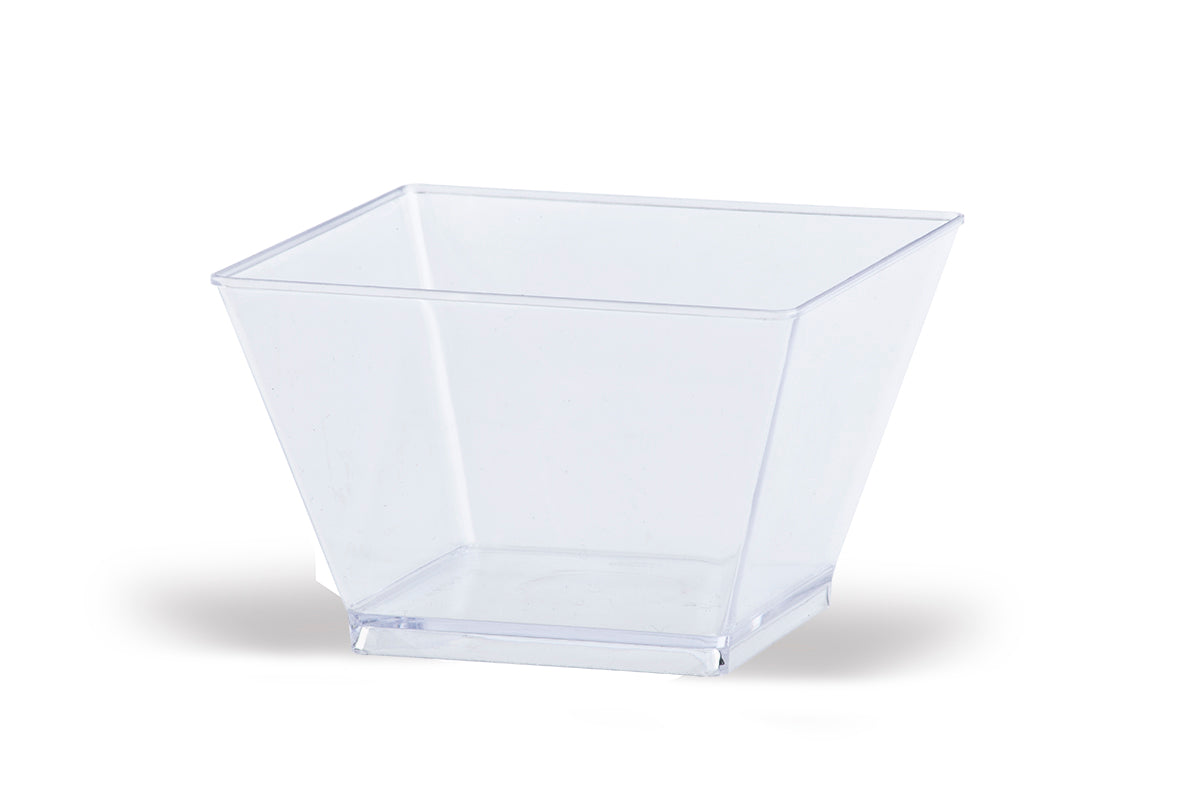 8OZ ​Condiment ​Bowl ​Rectangle Clear