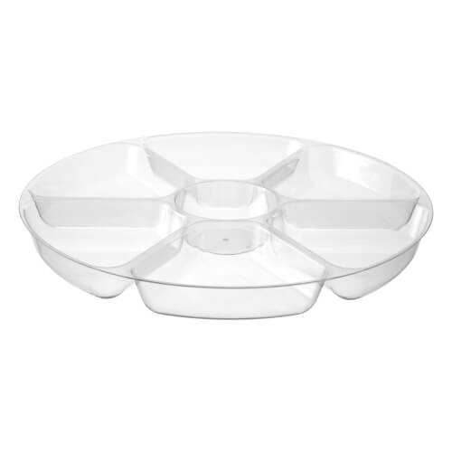 Premium Heavy Weight Plastic Compartment Platter