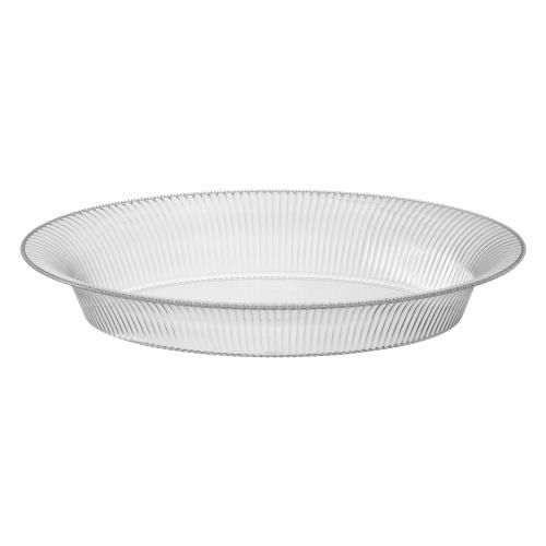 Premium Heavy Weight Plastic Ridged Oval Servingware