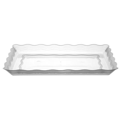 Premium Heavy Weight Plastic Wave Tray Servingware