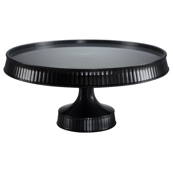 10.5" Black Cake Stand – Premium Plastic Elegant Display for Cakes, Desserts, and More