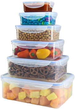 Premium Heavy Duty Plastic Microwaveable, Stackable Locking Containers –  King Zak