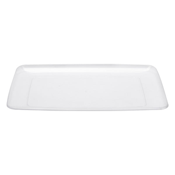 Contemporary Clear Rectangle Trays – Premium Plastic Serving Trays for Elegant Presentation