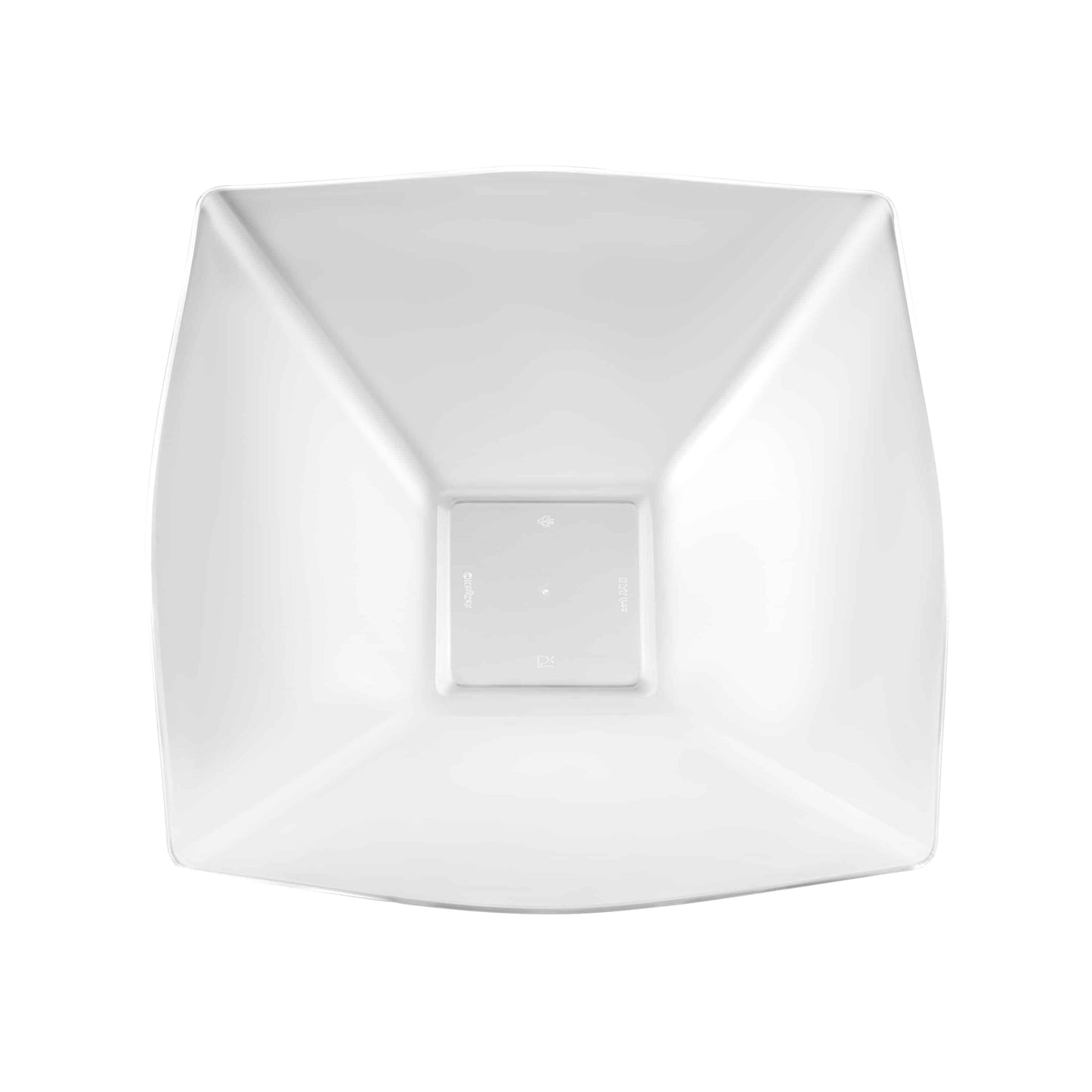 Fluted Premium Plastic Square Serving Bowls - King Zak