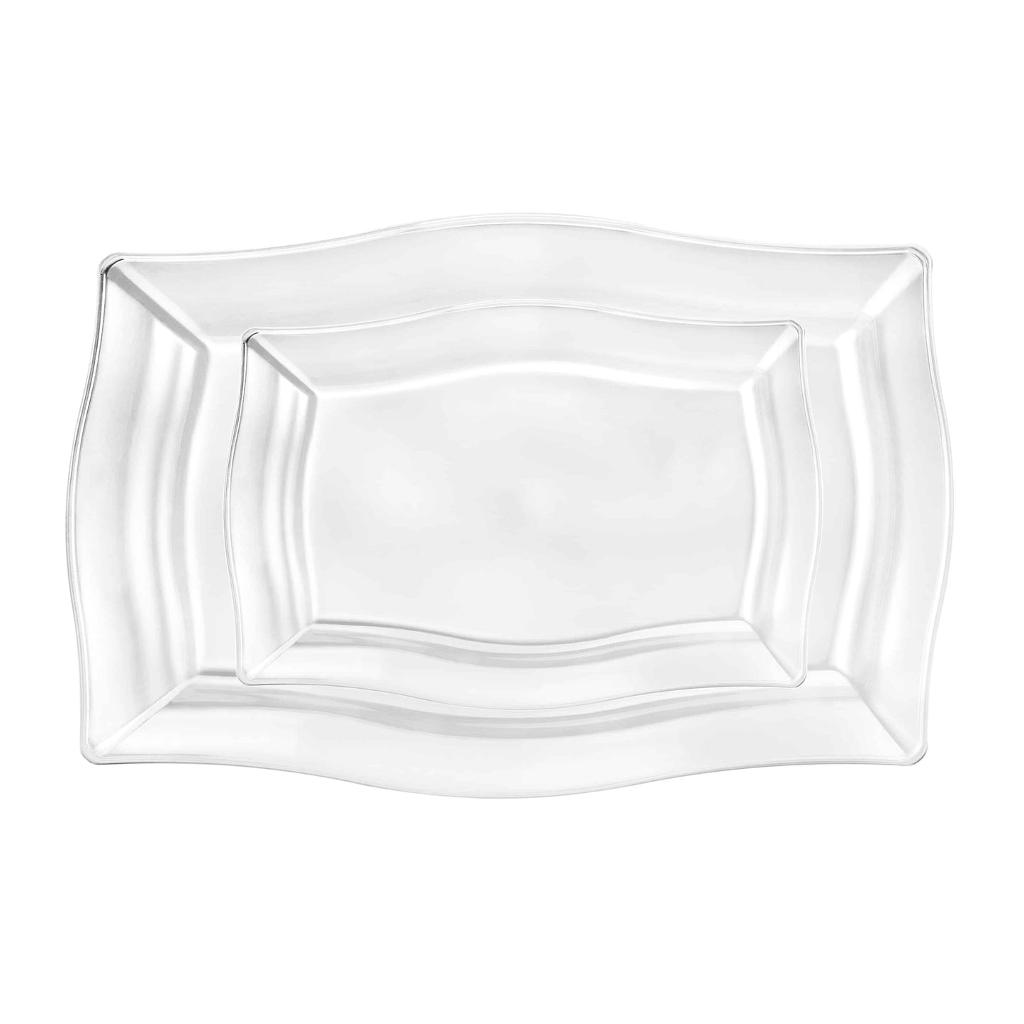 Premium Extra Heavy Weight Plastic Fluted Servingware - King Zak