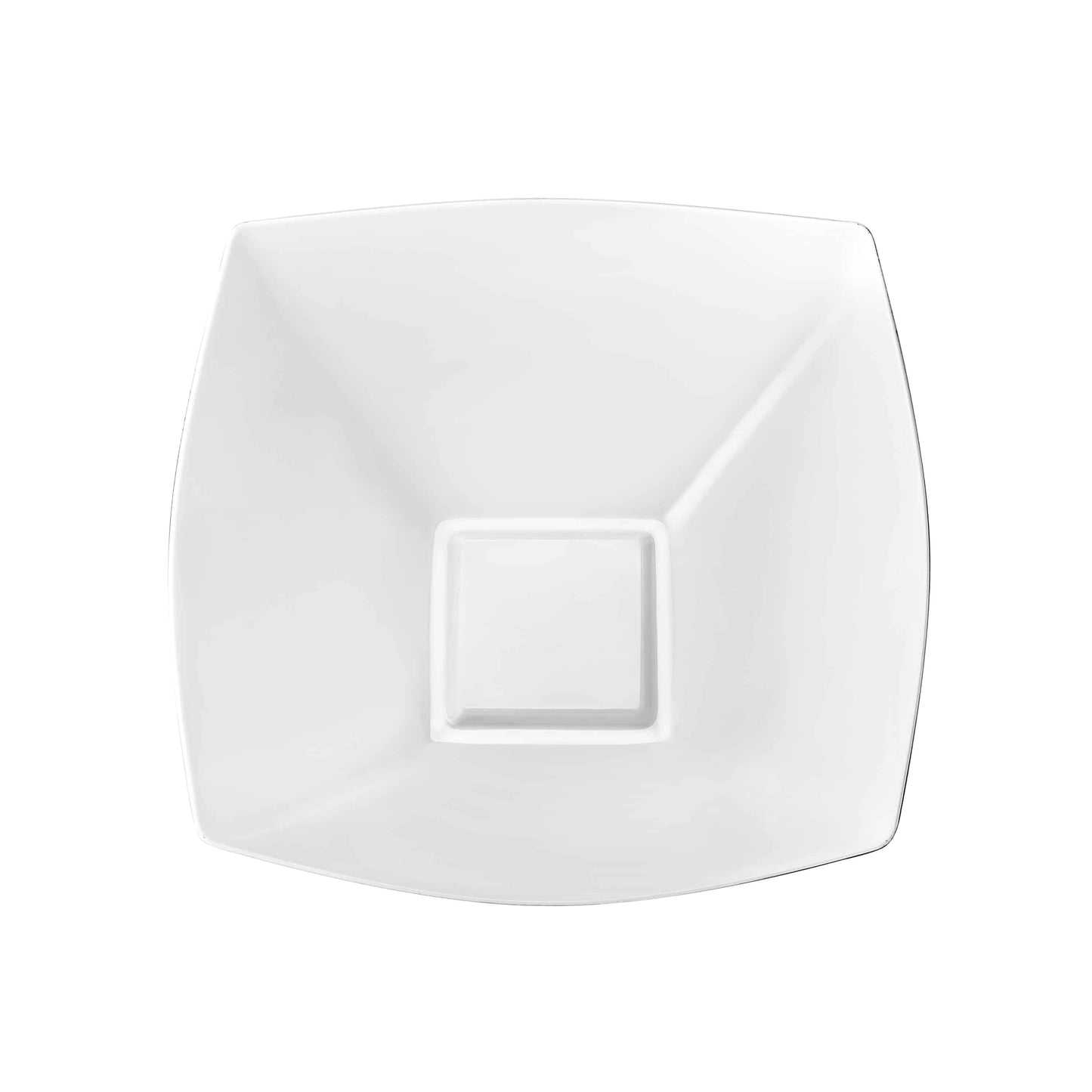 Fluted Premium Plastic Square Serving Bowls - King Zak