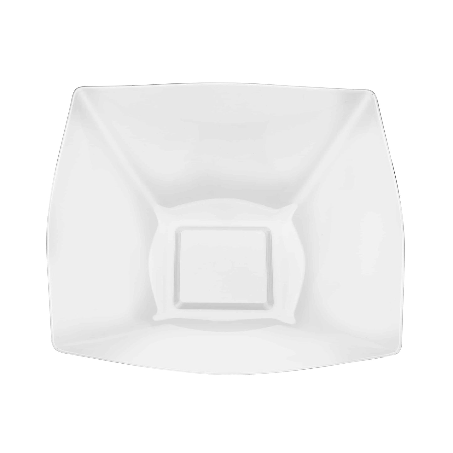 Fluted Premium Plastic Square Serving Bowls - King Zak