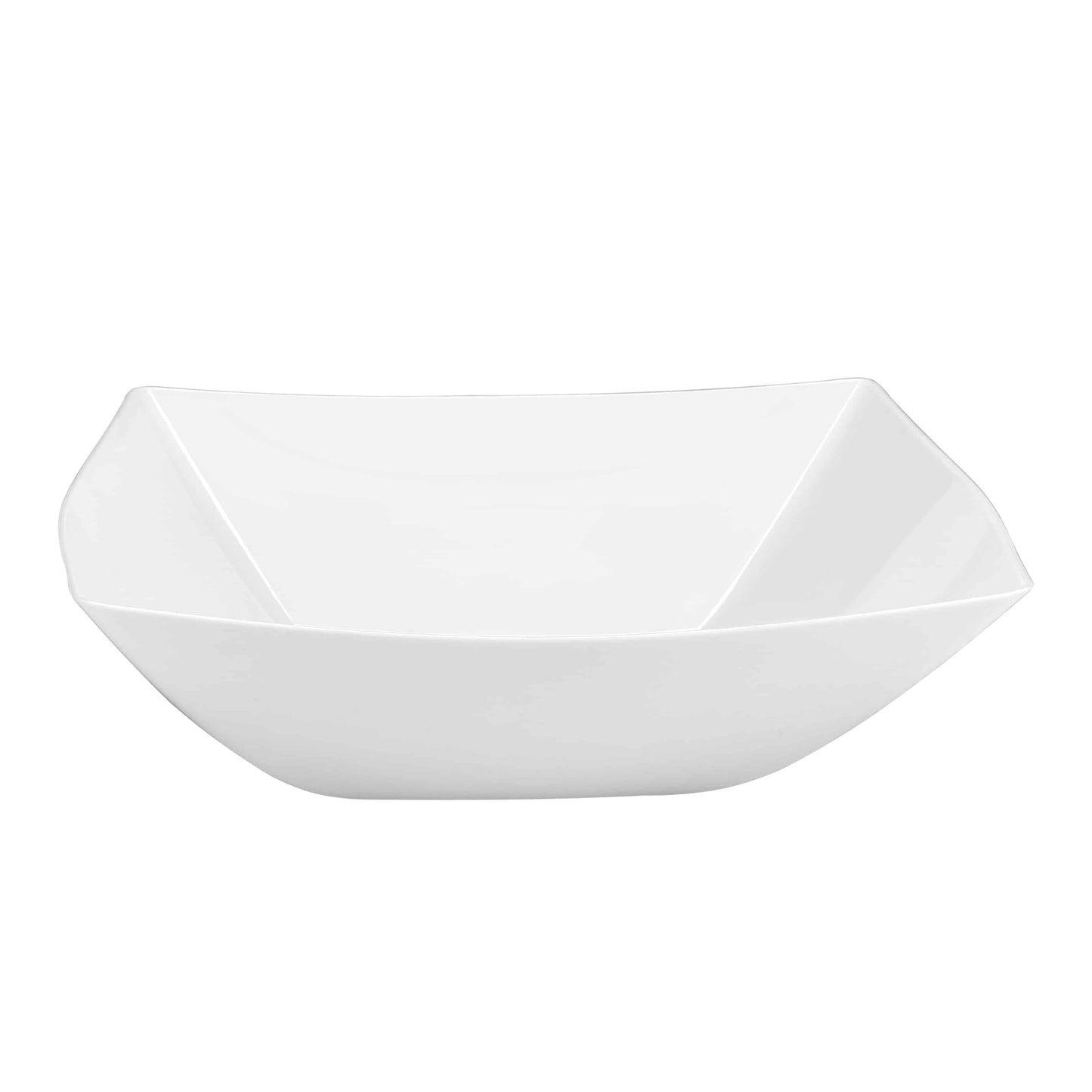 Fluted Premium Plastic Square Serving Bowls - King Zak