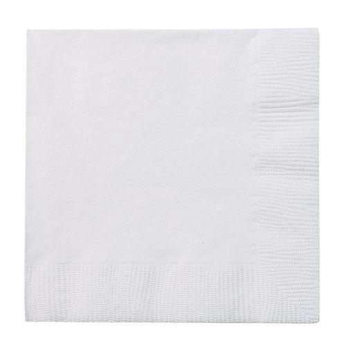 Beverage Napkin / White