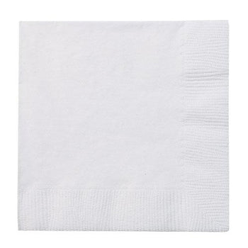 Beverage Napkin / White