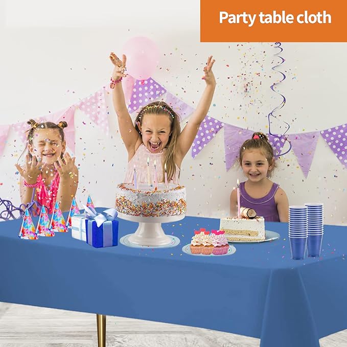 Party Dimensions Plastic Solid Tablecovers [12, 36 & 48 count]