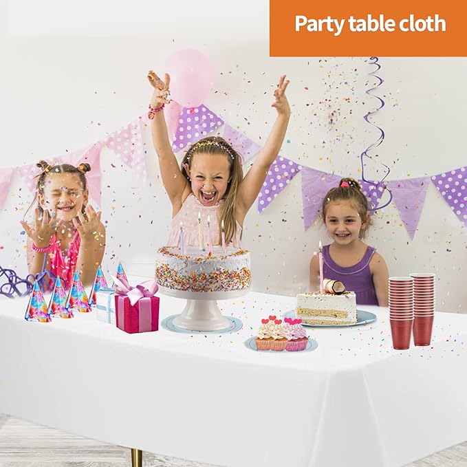 Plastic Solid Color Party 54inchx108inch Tablecover - King Zak