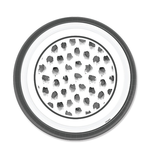 Plates with Paint Dabs Design