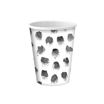 12oz ​Paper ​Cup-Paint ​Dabs ​Gray