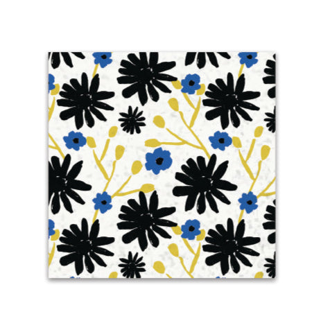 Lunch Napkin Floral Indigo Design - Elegant Disposable Napkins for Parties, Weddings, and Events