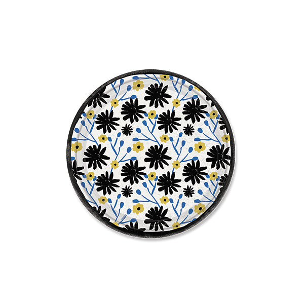 Floral Indigo Paper Plates – Elegant Disposable Dinnerware for Parties & Events