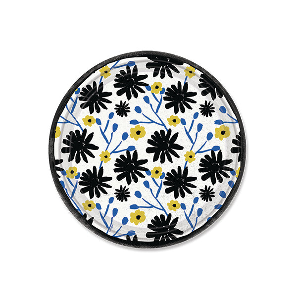 Floral Indigo Paper Plates – Elegant Disposable Dinnerware for Parties & Events