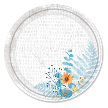 Paper Plate Floral Bliss Design 10"