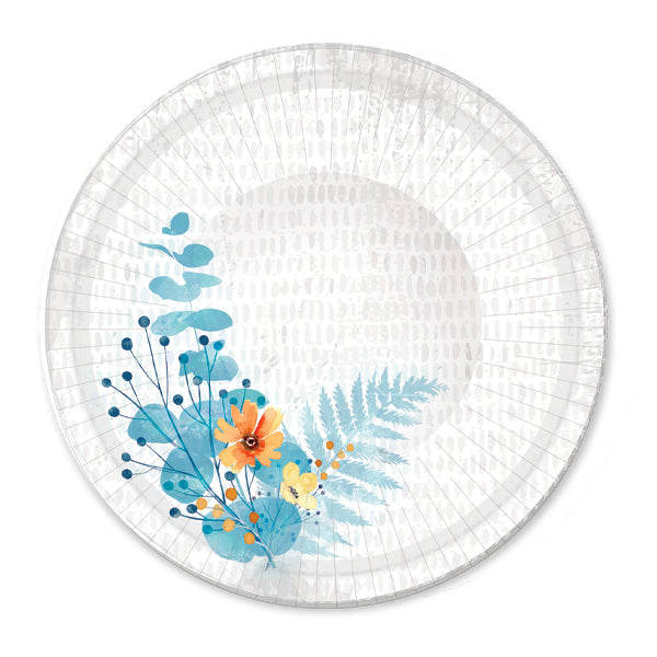 20oz Paper Bowl Floral Bliss Design - Elegant Disposable Bowls for Parties, Catering & Events