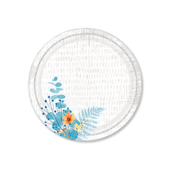 Paper Plate Floral Bliss Design 6.75"