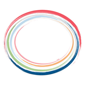 Paper Plates Paint Strokes Design 12"