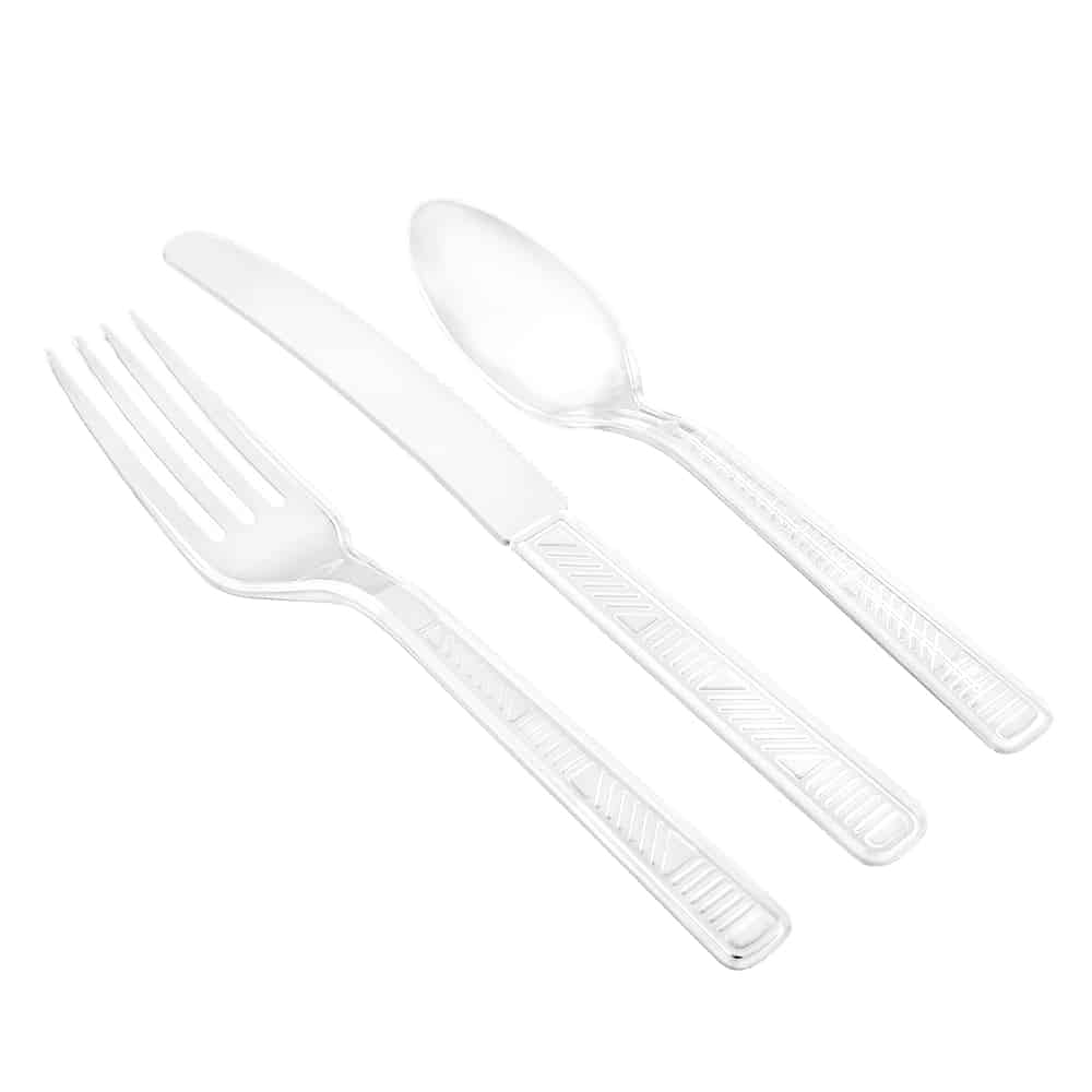 Plastic Clear Combo Cutlery - King Zak