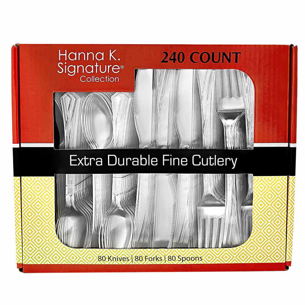 Premium Heavy Weight Plastic Combo Cutlery - King Zak