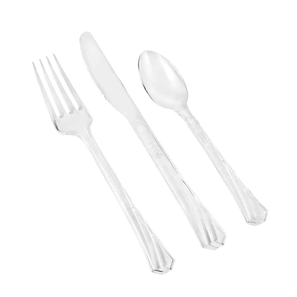 Premium Heavy Weight Plastic Combo Cutlery - King Zak