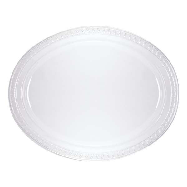 Oval Clear Plastic Plate