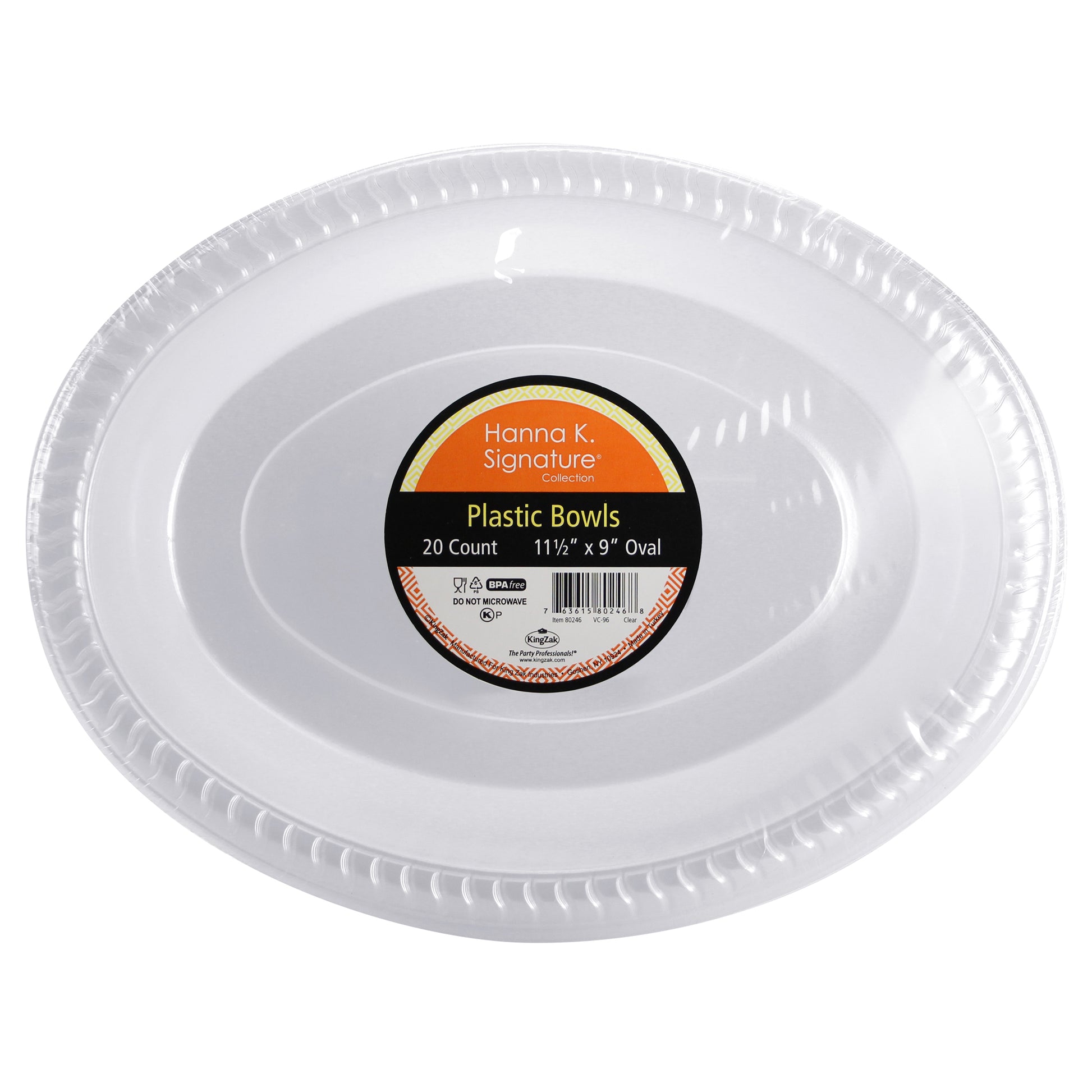 Premium Heavy Weight Plastic Oval Servingware