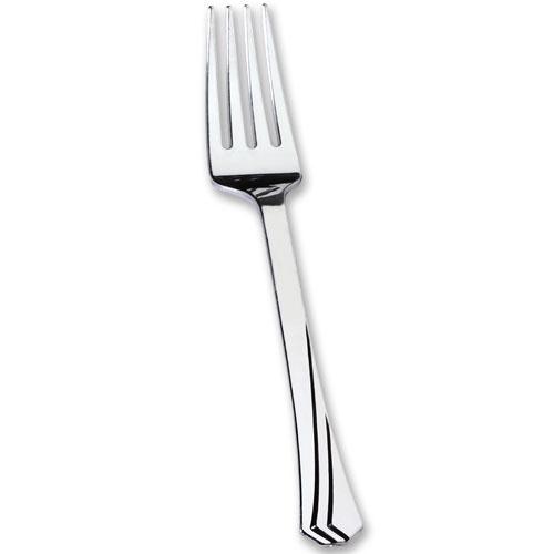 Polished Metallic Deluxe Plastic Cutlery