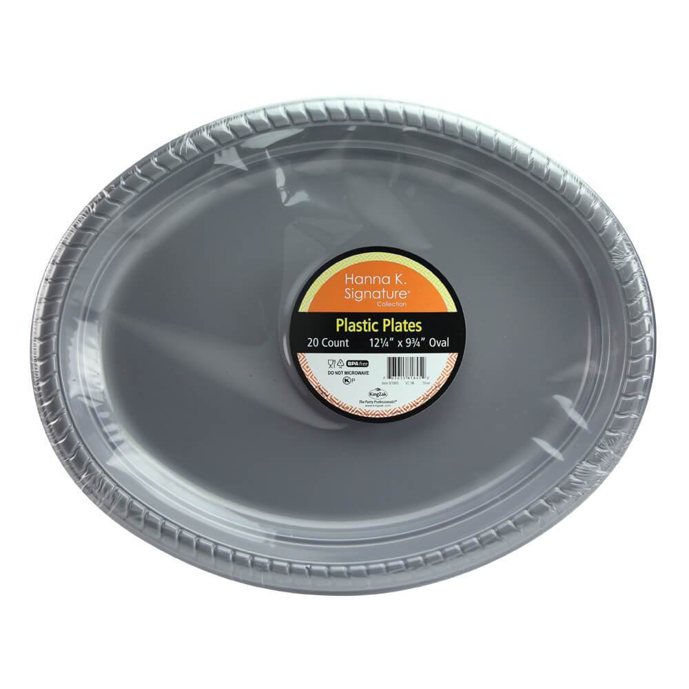 Premium Heavy Weight Plastic Oval Servingware