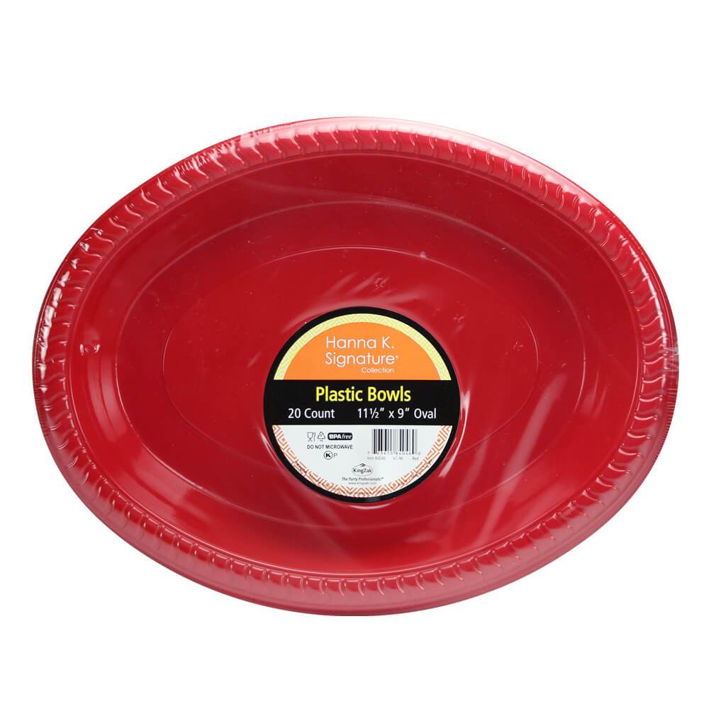 Premium Heavy Weight Plastic Oval Servingware