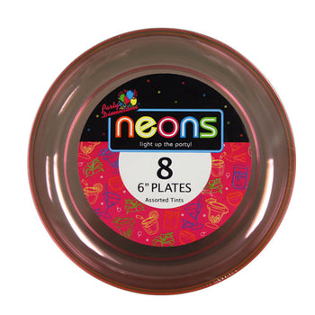 Plastic Neon Tableware 6inch Plate