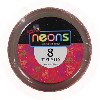 Plastic Neon Tableware 9inch Plate