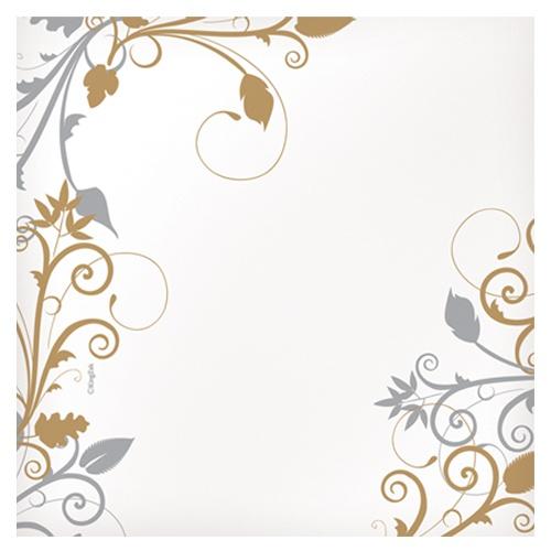 Belle Vite Shimmer Deluxe Paper Square Dinnerware